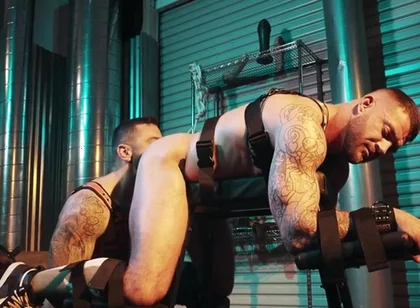 Muscly Sub Railed By Hairy Dom Brazil With Drew Valentino And Tryp Bates