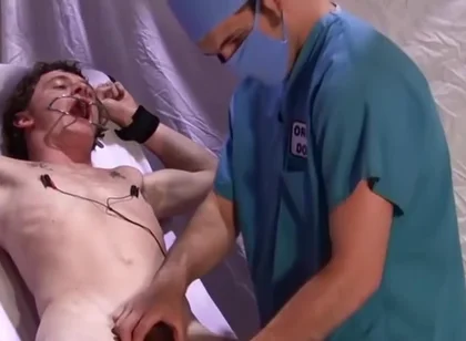 Takes Anal Play After Excruciating Nipple Shock