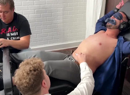 Leo Gets Tickled Hard By His Boss Loborud And Matt To Get A Loan