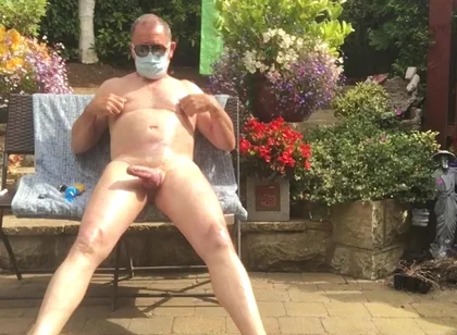 Sunbathing And Dildo Play