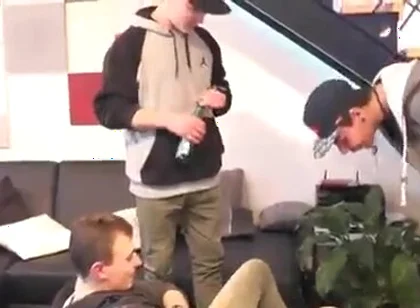 Tasty shoe licking german master