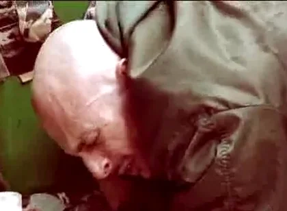 Biker boys fisting skinhead