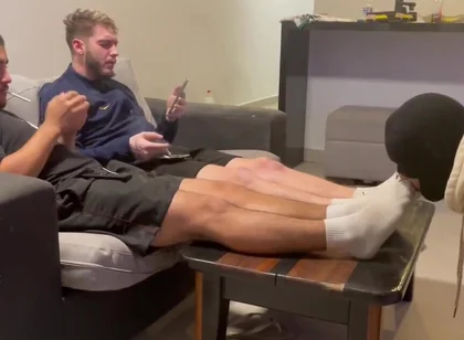 Masters dirty stinky socks licking