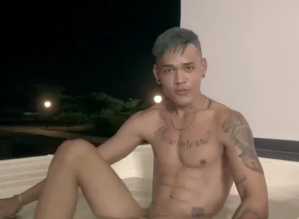 Posing Teenage 18+ Latino Muscle Boy Soft Penis