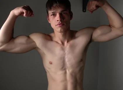 Handsome Solo Muscle Boy Flex Abs With Daniel Donovan