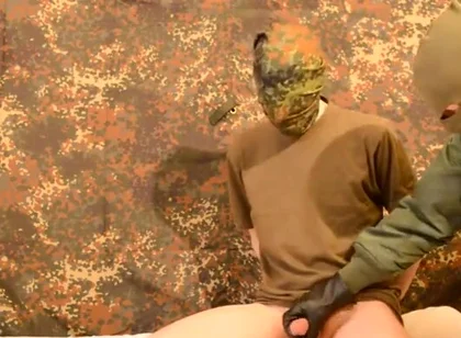 German Soldier wanked