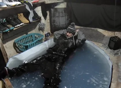 Wet skater boy david