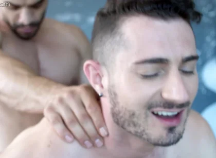 Buff Exchange Student 18+ Lets Roommate Ride His Cock