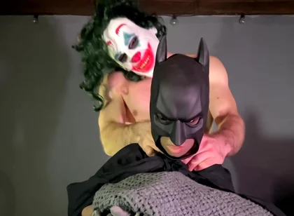 Muscular Joker Fucks A Dressed As Batman! Rough Sex! Cum Inside! With Lina Paige