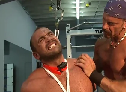 Colin Steele And Jessie Balboa In Gym Training Agony