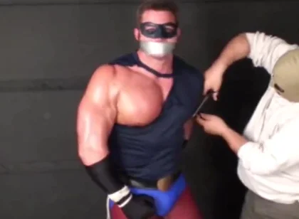 Superhero Stripped & Man Handled