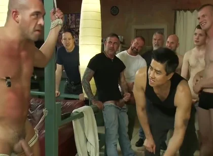 Muscle Stud Gangbanged At Club Eros Sex Club With Josh West, Dahlia Sky And Nick Moretti