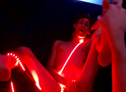 Blake Mast In Trace Gets A Lit-up Ass!