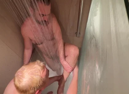 Scruffy Begs Matt For Wet And Wild Shower Tickle Session