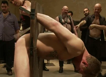 Bound And Suspended Upside Down While Roughly Fucked With Tantric Fitness, Will Swagger And Allen Silver