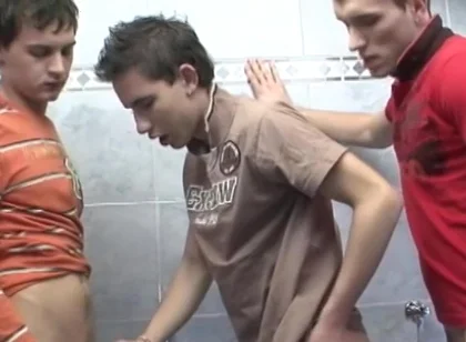 Cute Chris & His Buddy Stumble On Big Dicks