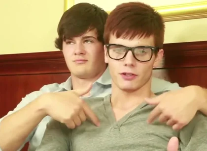 Twink Cock Riding Action With Anal Fun After Cock Sucking - Bryce Christiansen And Calvin Michaels