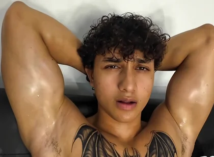 Muscle Latino Twink Handjob