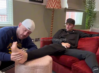 British Master stinky feet licking