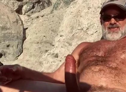 Gayhub24 - Stepdaddy Gooner Jack Off Instruction At The Beach