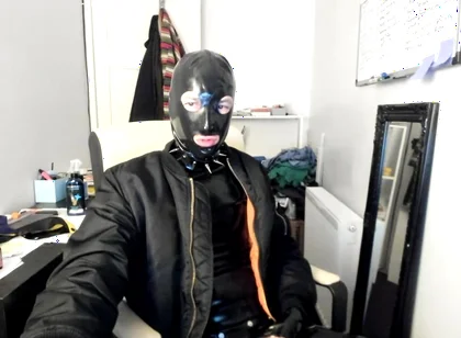 British rubber boy handjob