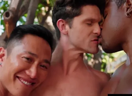 Jkab Ethan Dale, Deangelo Jackson And Ethan Dale - A Gay Train Threesome